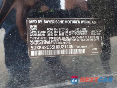 Zdjęcie 12 z 12 samochodu: 2017 BMW X5 SDRIVE35I VIN:5UXKR2C55H0U21109 - miniatura