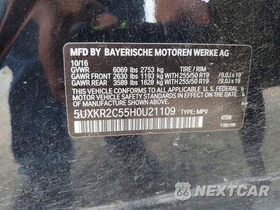 Zdjęcie 12 z 12 samochodu: 2017 BMW X5 SDRIVE35I VIN:5UXKR2C55H0U21109 - miniatura