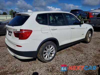 Trzecie zdjęcie samochodu z tyłu: 2013 BMW X3 XDRIVE28I VIN:5UXWX9C56D0A25297 - miniatura