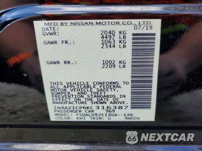 Zdjęcie 12 z 12 samochodu: 2019 NISSAN LEAF SV VIN:1N4AZ1CP6KC316387 - miniatura