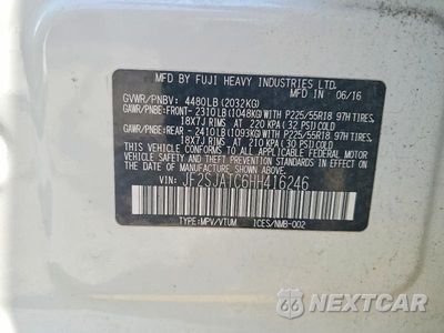 Zdjęcie 13 z 13 samochodu: 2017 SUBARU FORESTER 2.5I TOURING VIN:JF2SJATC6HH416246 - miniatura