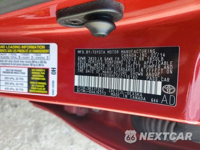 Zdjęcie 12 z 12 samochodu: 2014 TOYOTA COROLLA S PLUS VIN:2T1BURHE5EC116180 - miniatura
