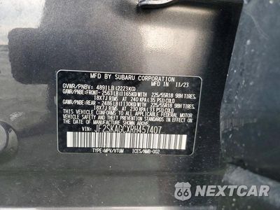 Zdjęcie 14 z 14 samochodu: 2024 SUBARU FORESTER SPORT VIN:JF2SKAGCXRH457407 - miniatura