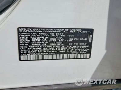 Zdjęcie 13 z 13 samochodu: 2021 VOLKSWAGEN ATLAS S VIN:1V2AP2CA9MC597099 - miniatura