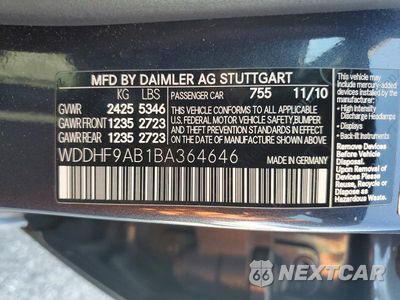 Zdjęcie 12 z 12 samochodu: 2011 MERCEDES-BENZ E 550 4MATIC VIN:WDDHF9AB1BA364646 - miniatura
