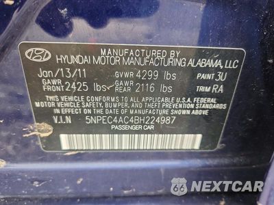 Zdjęcie 12 z 12 samochodu: 2011 HYUNDAI SONATA SE VIN:5NPEC4AC4BH224987 - miniatura