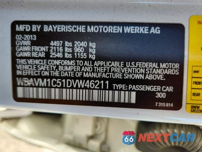 Zdjęcie 13 z 13 samochodu: 2013 BMW X1 SDRIVE28I VIN:WBAVM1C51DVW46211 - miniatura