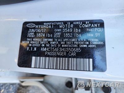 Zdjęcie 12 z 12 samochodu: 2017 HYUNDAI ACCENT SE VIN:KMHCT5AE3HU350685 - miniatura