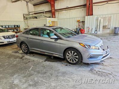 Czwarte zdjęcie samochodu z boku: 2017 HYUNDAI SONATA SPORT VIN:5NPE34AF3HH546961 - miniatura