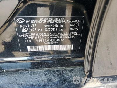 Zdjęcie 12 z 12 samochodu: 2014 HYUNDAI SONATA GLS VIN:5NPEB4ACXEH848963 - miniatura