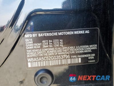 Zdjęcie 13 z 13 samochodu: 2016 BMW 528 I VIN:WBA5A5C52GG353796 - miniatura