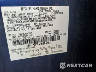 Zdjęcie 13 z 13 samochodu: 2011 FORD TAURUS LIMITED VIN:1FAHP2FW6BG184785 - miniatura