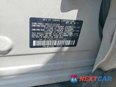Zdjęcie 13 z 13 samochodu: 2019 SUBARU FORESTER PREMIUM VIN:JF2SKAEC0KH511483 - miniatura