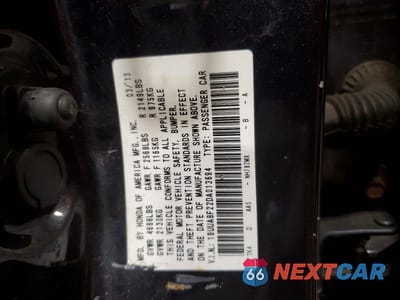 Zdjęcie 12 z 12 samochodu: 2013 ACURA TL VIN:19UUA8F22DA013694 - miniatura