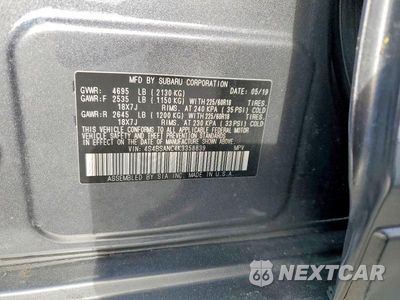Zdjęcie 14 z 14 samochodu: 2019 SUBARU OUTBACK 2.5I LIMITED VIN:4S4BSANC4K3358839 - miniatura