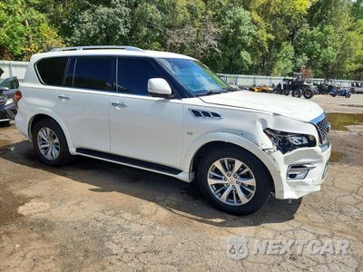 Czwarte zdjęcie samochodu z boku: 2017 INFINITI QX80 BASE VIN:JN8AZ2NFXH9641784 - miniatura