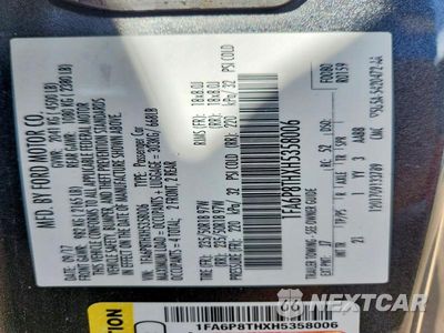 Zdjęcie 12 z 12 samochodu: 2017 FORD MUSTANG I4 VIN:1FA6P8THXH5358006 - miniatura
