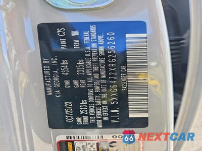 Zdjęcie 12 z 12 samochodu: 2024 KIA K5 GT LINE VIN:5XXG64J2XRG256260 - miniatura