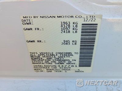 Zdjęcie 12 z 12 samochodu: 2023 NISSAN ALTIMA SV VIN:1N4BL4DV5PN337781 - miniatura
