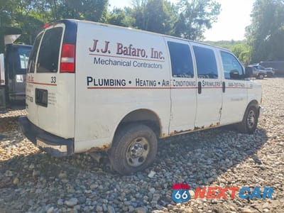 Trzecie zdjęcie samochodu z tyłu: 2014 CHEVROLET EXPRESS G2500 VIN:1GCWGFCA0E1142606 - miniatura
