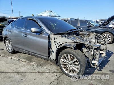 Czwarte zdjęcie samochodu z boku: 2018 INFINITI Q50 3.0T LUXE VIN:JN1EV7AP7JM363825 - miniatura