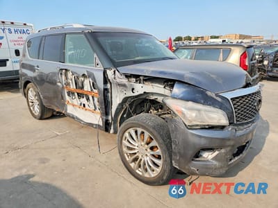 Czwarte zdjęcie samochodu z boku: 2015 INFINITI QX80 BASE VIN:JN8AZ2NCXF9371832 - miniatura