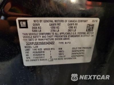 Zdjęcie 13 z 13 samochodu: 2016 CHEVROLET EQUINOX LTZ VIN:2GNFLGE35G6342422 - miniatura