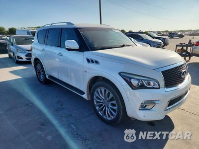 Czwarte zdjęcie samochodu z boku: 2015 INFINITI QX80 BASE VIN:JN8AZ2NE9F9087271 - miniatura