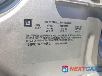 Zdjęcie 13 z 13 samochodu: 2007 CADILLAC CTS VIN:1G6DM57T470190613 - miniatura