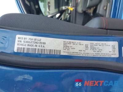Zdjęcie 14 z 14 samochodu: 2024 DODGE DURANGO R/T VIN:1C4SDJCT2RC175189 - miniatura