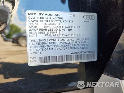 Zdjęcie 13 z 13 samochodu: 2019 AUDI Q5 PREMIUM PLUS VIN:WA1BNAFYXK2044652 - miniatura