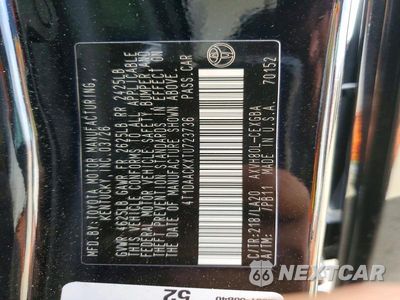 Zdjęcie 12 z 12 samochodu: 2026 TOYOTA CAMRY XLE VIN:4T1DAACKXTU723736 - miniatura