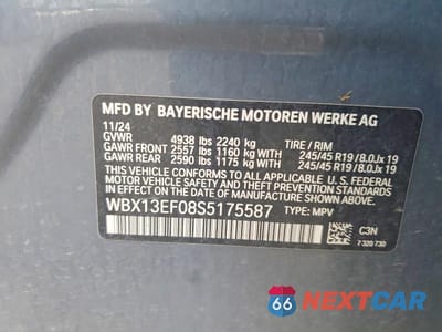 Zdjęcie 13 z 13 samochodu: 2025 BMW X1 M35I VIN:WBX13EF08S5175587 - miniatura