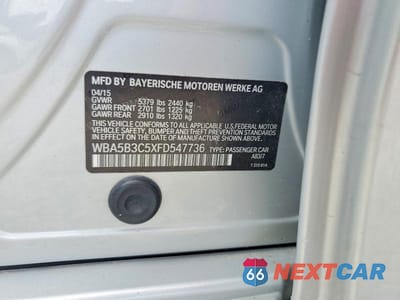 Zdjęcie 13 z 13 samochodu: 2015 BMW 535 XI VIN:WBA5B3C5XFD547736 - miniatura