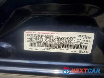 Zdjęcie 13 z 13 samochodu: 2011 MITSUBISHI OUTLANDER GT VIN:JA4JT5AXXBU007788 - miniatura