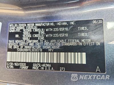 Zdjęcie 13 z 13 samochodu: 2020 TOYOTA HIGHLANDER XLE VIN:5TDHZRBH1LS030318 - miniatura