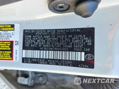 Zdjęcie 13 z 13 samochodu: 2022 TOYOTA CAMRY SE VIN:4T1G11AK7NU042825 - miniatura