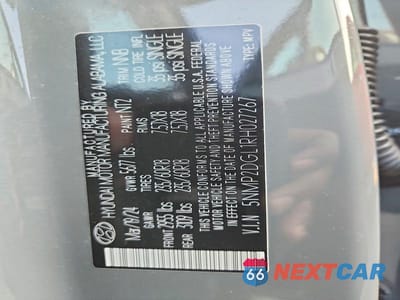Zdjęcie 13 z 13 samochodu: 2024 HYUNDAI SANTA FE SEL VIN:5NMP2DGL1RH027267 - miniatura