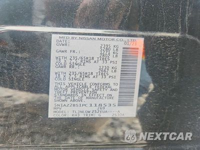 Zdjęcie 12 z 12 samochodu: 2023 NISSAN MURANO SV VIN:5N1AZ2BS1PC118535 - miniatura