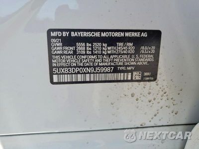 Zdjęcie 13 z 13 samochodu: 2022 BMW X3 M40I VIN:5UX83DP0XN9J59987 - miniatura
