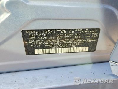 Zdjęcie 12 z 12 samochodu: 2013 HYUNDAI SONATA HYBRID VIN:KMHEC4A48DA082593 - miniatura
