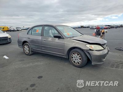 Czwarte zdjęcie samochodu z boku: 2005 HONDA CIVIC LX VIN:2HGES16535H510856 - miniatura