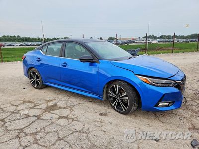 Czwarte zdjęcie samochodu z boku: 2021 NISSAN SENTRA SR VIN:3N1AB8DV1MY309056 - miniatura