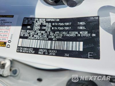 Zdjęcie 13 z 13 samochodu: 2019 TOYOTA 4RUNNER SR5 PREMIUM VIN:JTEBU5JR7K5651604 - miniatura