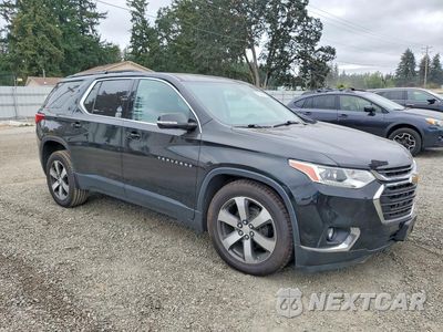 Czwarte zdjęcie samochodu z boku: 2019 CHEVROLET TRAVERSE LT VIN:1GNEVHKW2KJ175894 - miniatura