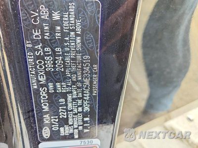 Zdjęcie 12 z 12 samochodu: 2021 KIA FORTE GT VIN:3KPF44AC5ME334519 - miniatura