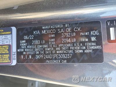Zdjęcie 12 z 12 samochodu: 2023 KIA FORTE LXS VIN:3KPF24AD1PE509237 - miniatura