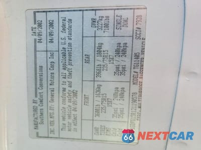 Zdjęcie 13 z 13 samochodu: 2002 GMC SAVANA RV G1500 VIN:1GDFG15R121190578 - miniatura