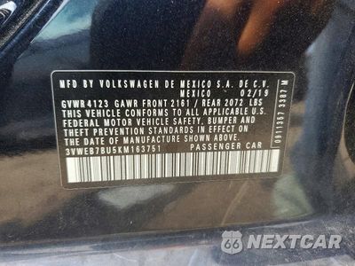 Zdjęcie 12 z 12 samochodu: 2019 VOLKSWAGEN JETTA SEL VIN:3VWEB7BU5KM163751 - miniatura