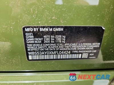 Zdjęcie 12 z 12 samochodu: 2021 BMW M3 VIN:WBS53AY0XMFL04424 - miniatura